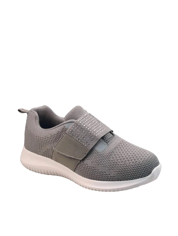 Clearance Sale, All Cheap Align Velcro-Strap Mesh Sneaker In Grey