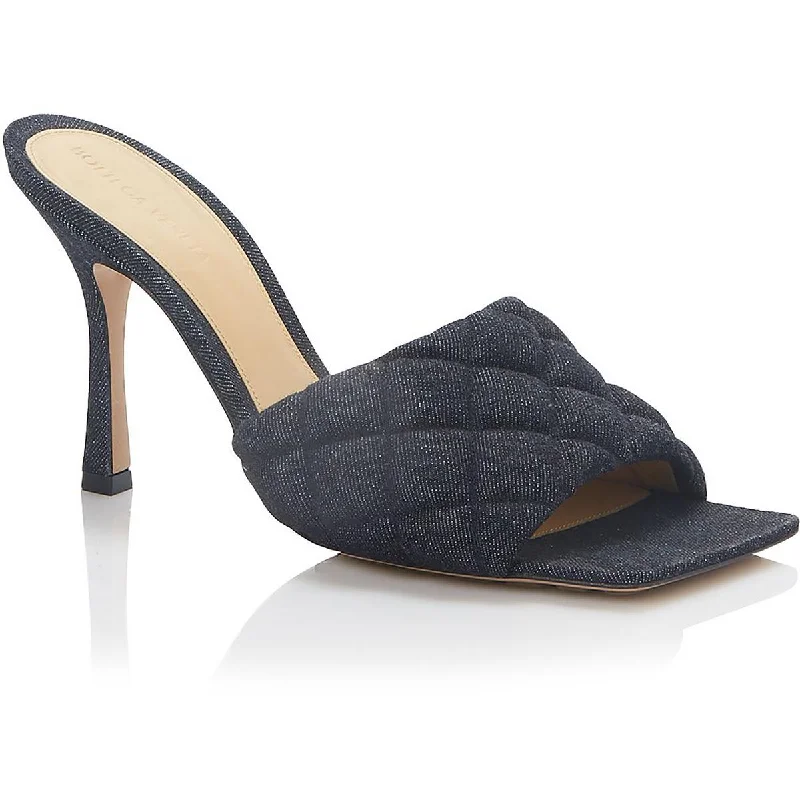 Bottega Veneta Womens Denim Siletto Heels