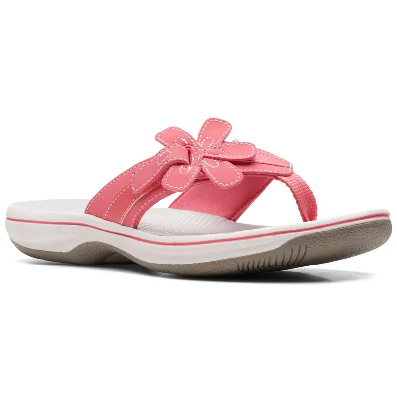 Cloudsteppers by Clarks Womens Brinkley Slip-On Slide Flip-Flops