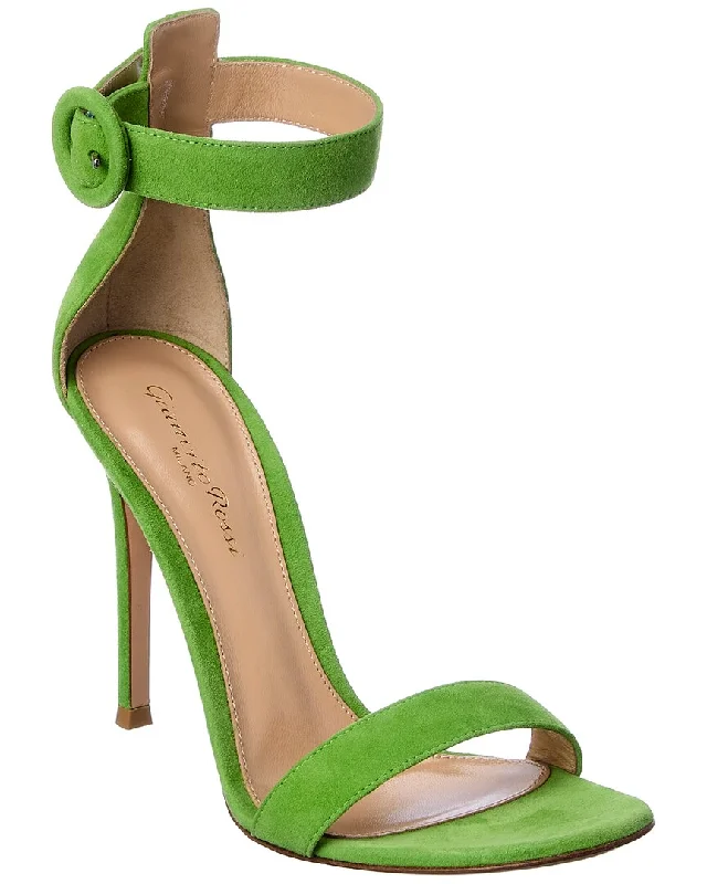 Gianvito Rossi Portofino 105 Suede Sandal