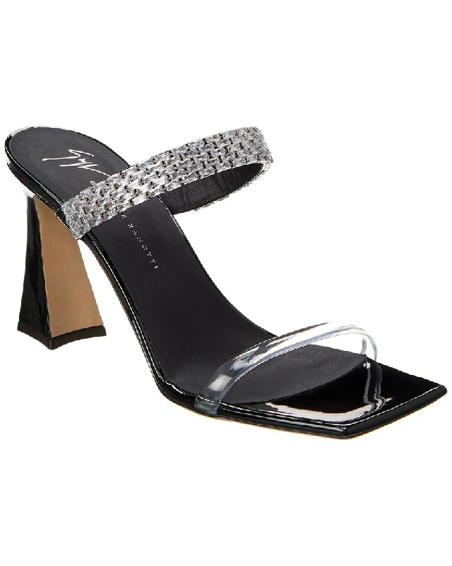 Giuseppe Zanotti Vanilla 85 Patent & Vinyl Sandal