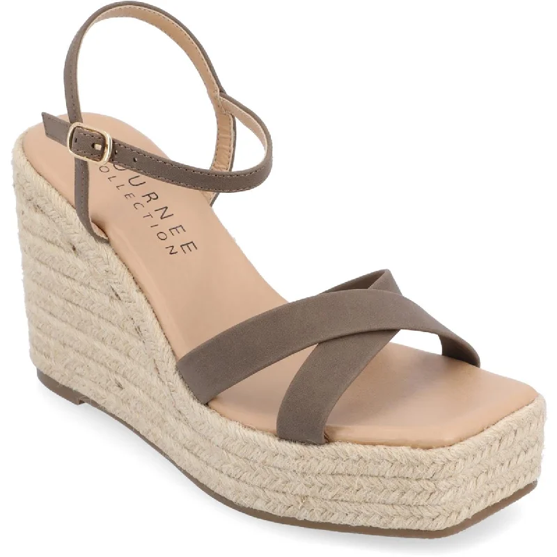 Journee Collection Womens Raniya Wedge Platform Espadrilles