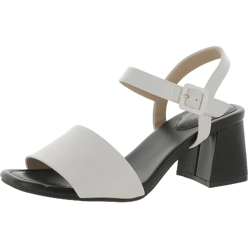 Rockport Womens Farrah 2 Piece Leather Ankle Strap Heels