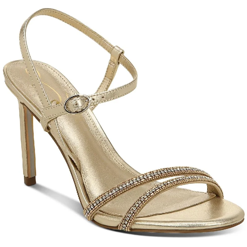 Sam Edelman Womens Daisie Leather Rhinestone Evening Sandals