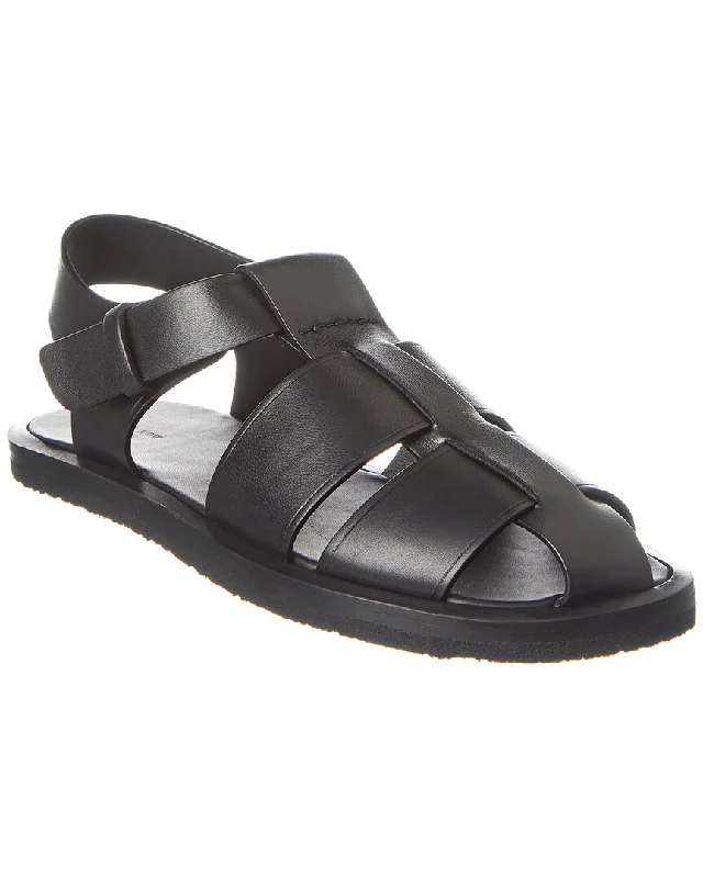 The Row Fisherman Crepe Leather Sandal