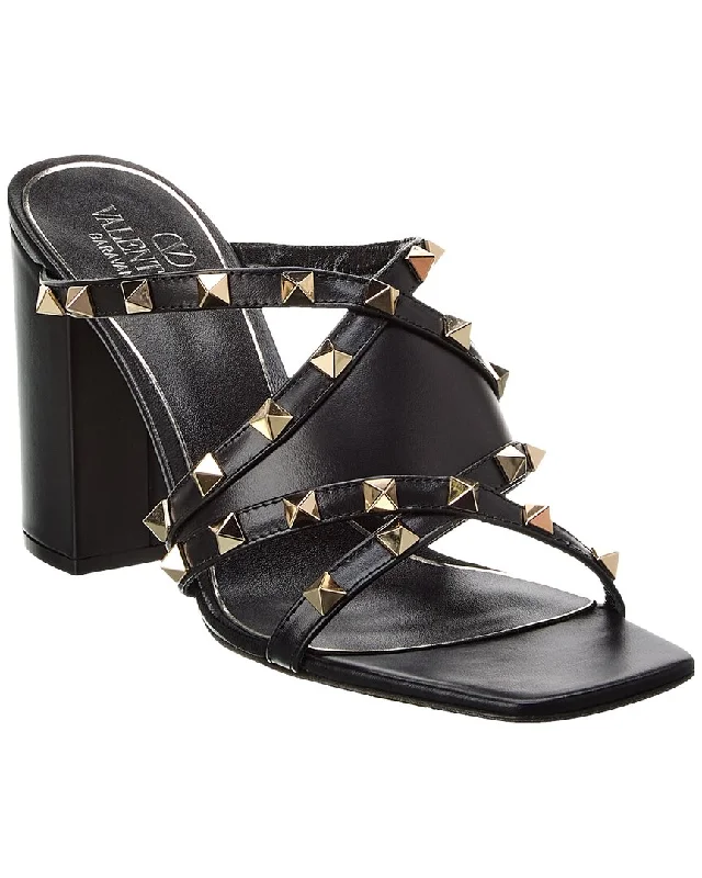 Valentino Rockstud 90 Leather Sandal