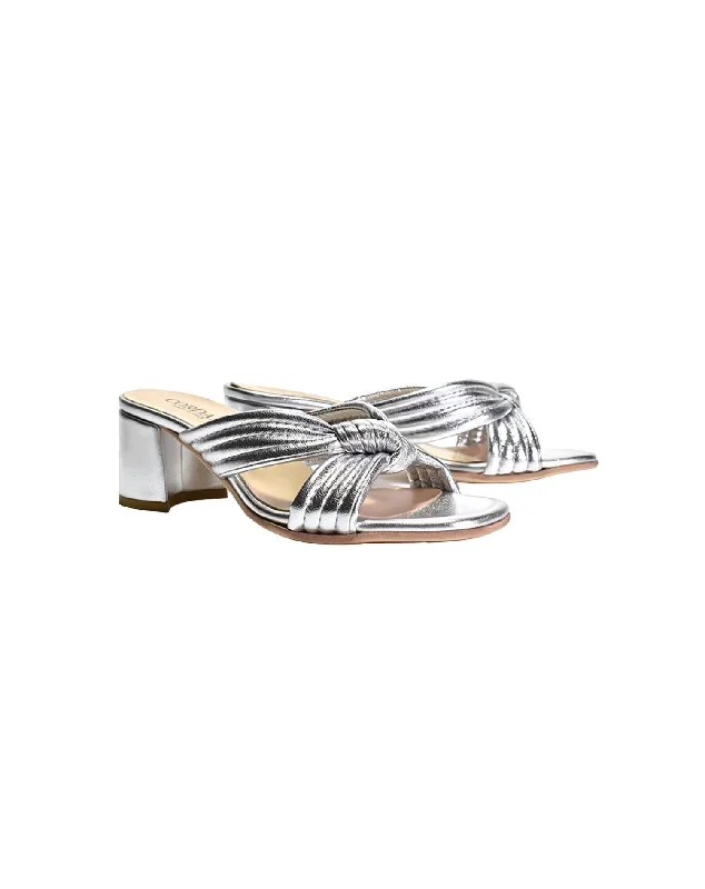 Women's Imani Metallic Sandal In Argento