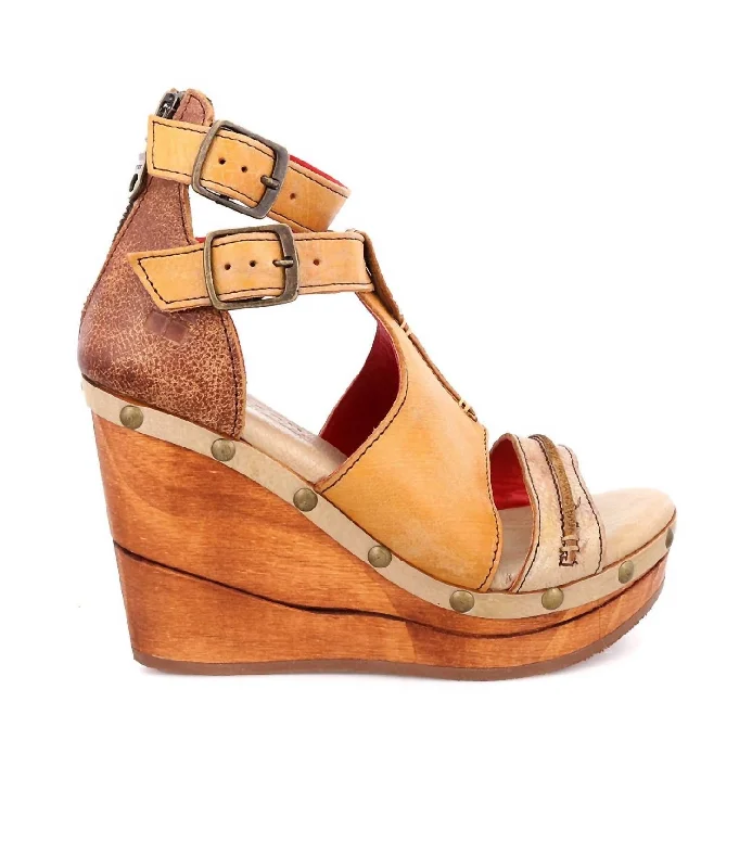 Women's Princess Wedge Sandal In Cafe Lux