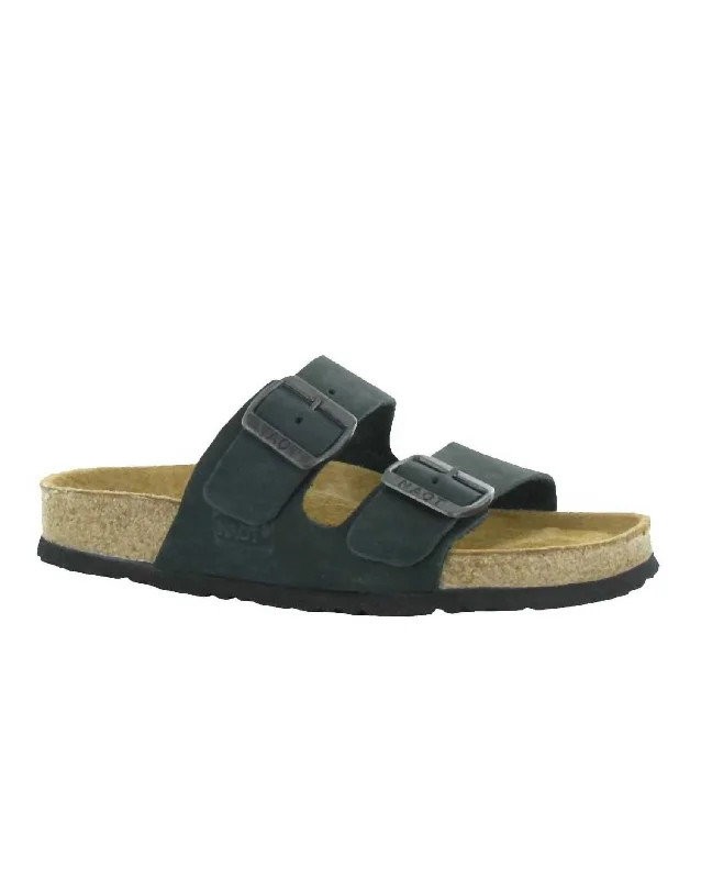 Women's Santa Barbara Sandal In Black Nubuck