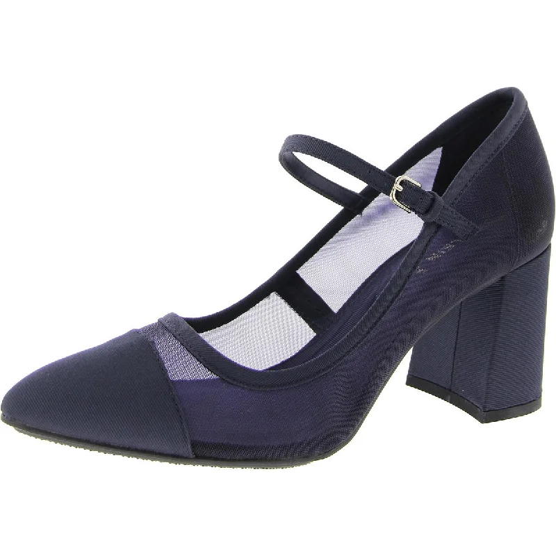 Anne Klein Womens AKBryant Closed Toe Pumps Block Heels