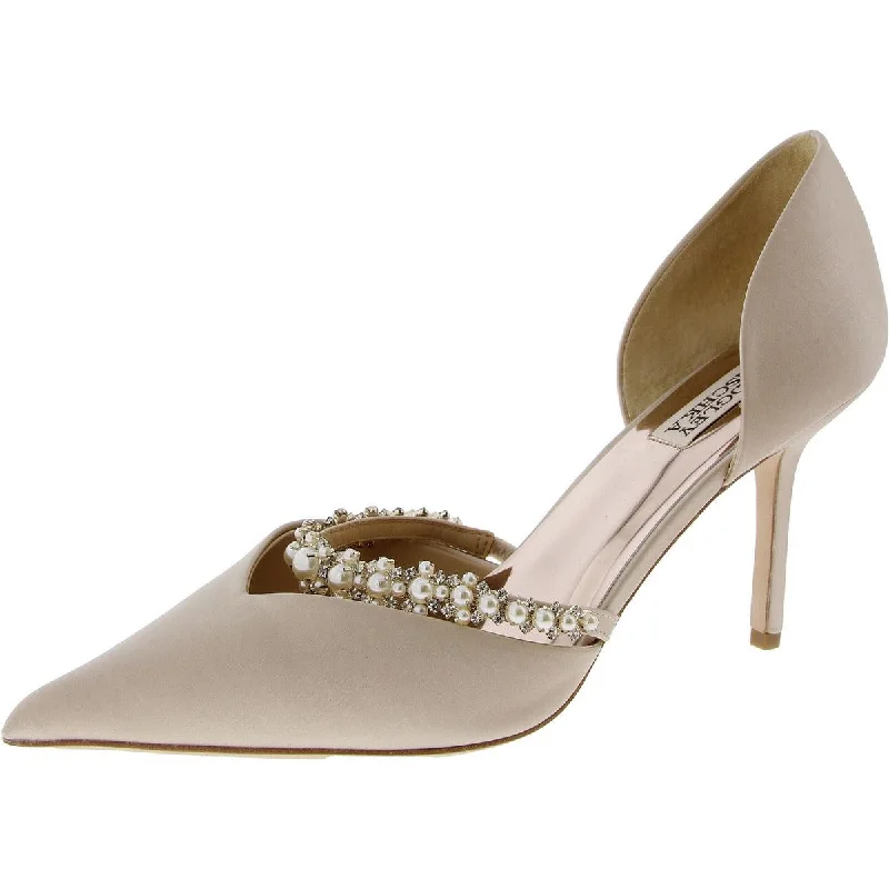 Badgley Mischka Womens Rhinestones Stiletto Pumps