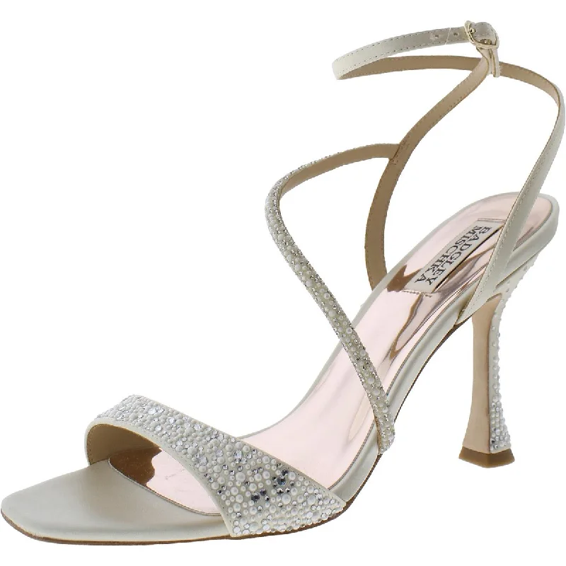 Badgley Mischka Womens Sally Embellished Square Toe Pumps