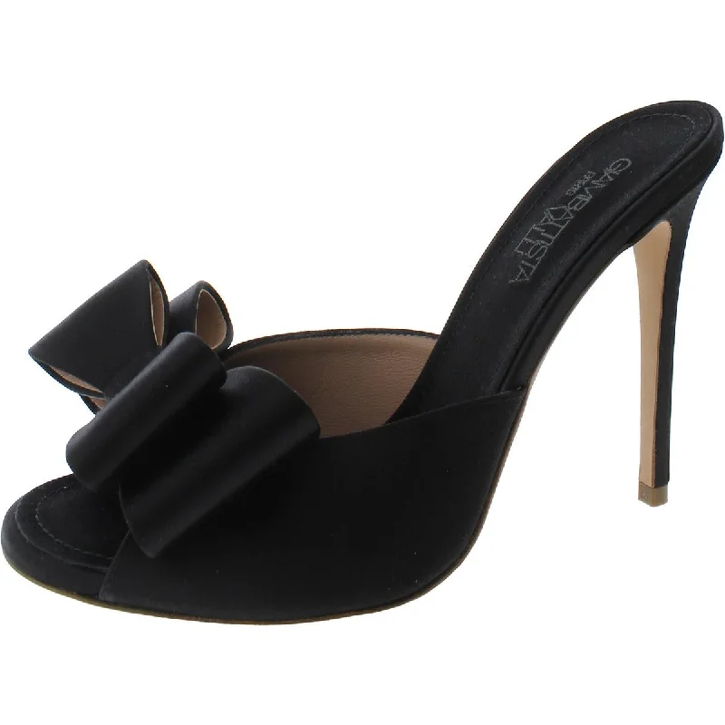 Giambattista Valli Womens Pop-Bow Pump Satin Slide