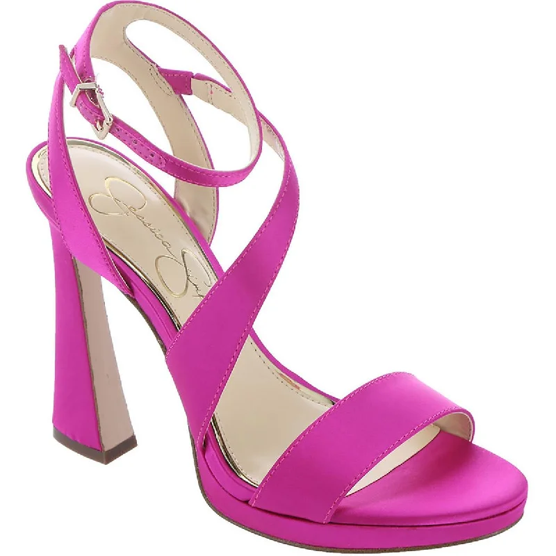 Jessica Simpson Womens Friso  Buckle Ankle Strap Pumps