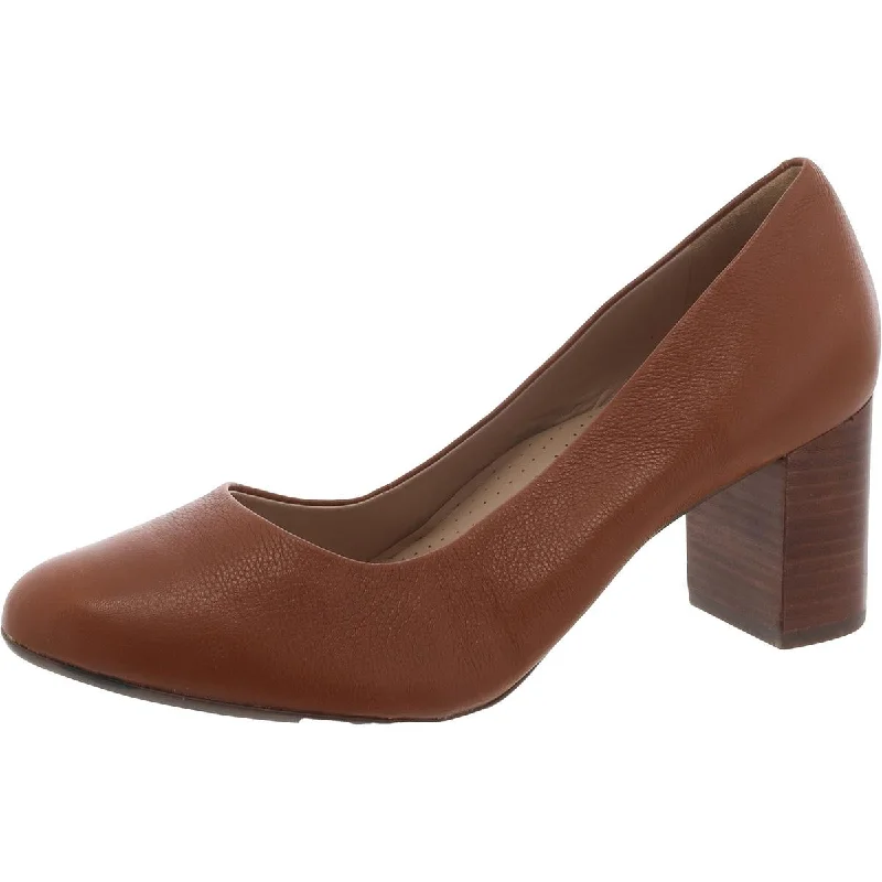 Marc Joseph Womens Midtown Pump Leather Round Toe Pumps