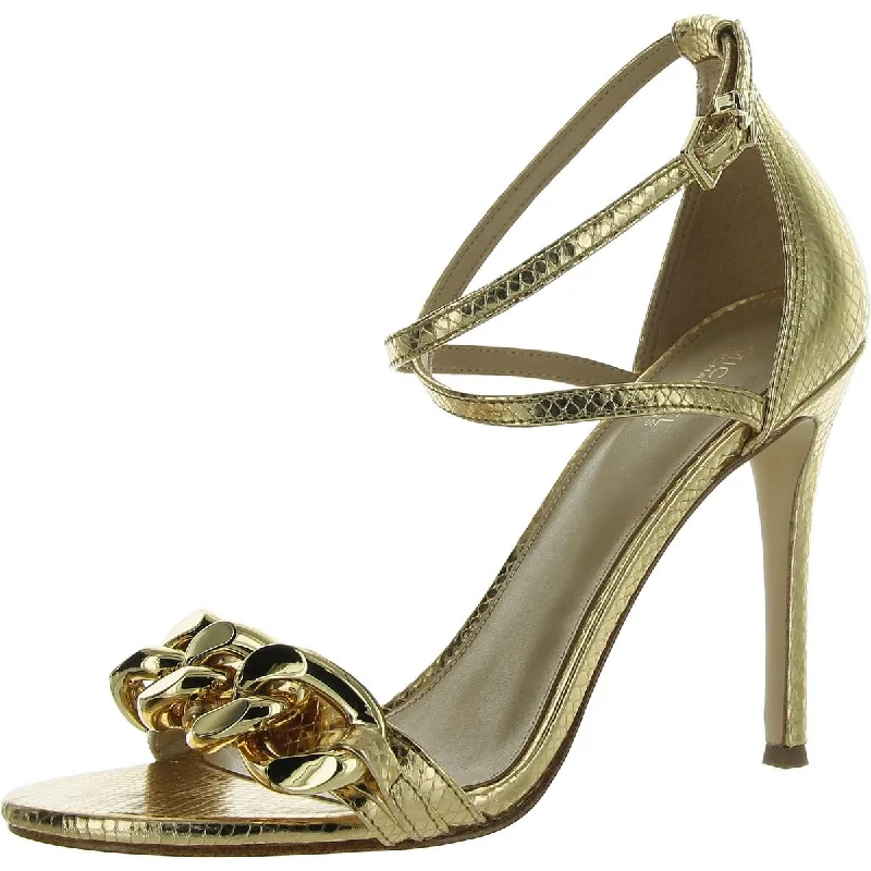 Michael Kors Womens Open Toe Stiletto Ankle Strap