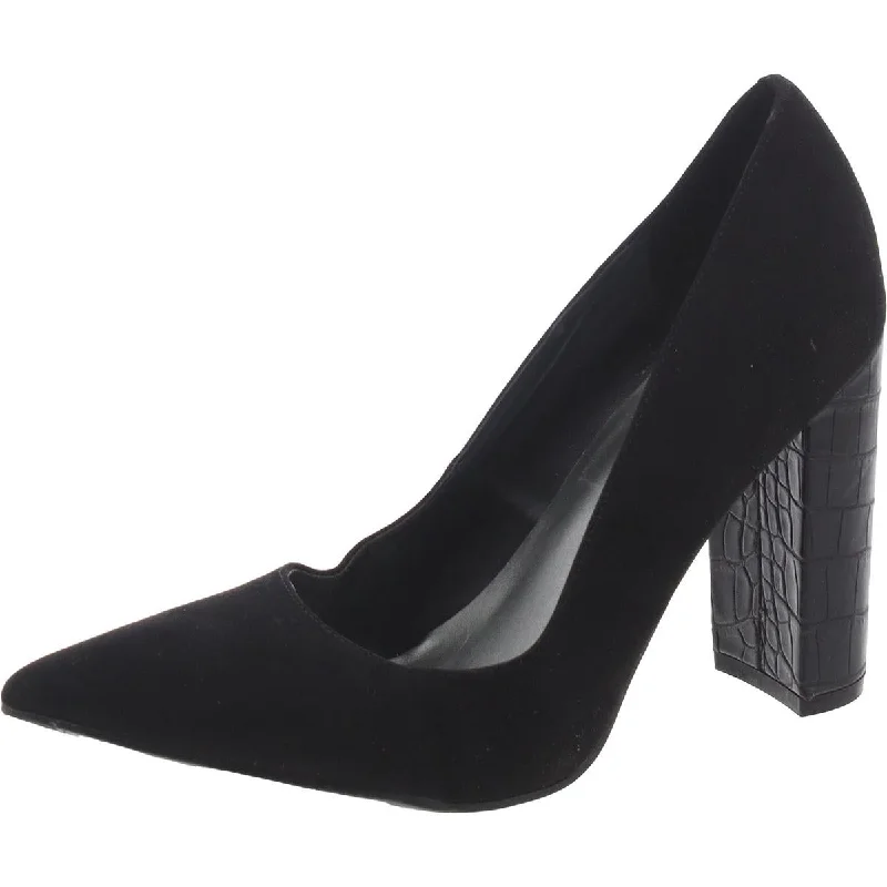 Nine West Womens Paulee 2 Faux Suede Pointed Toe Pumps