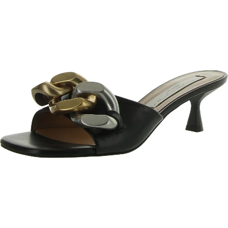 Stella McCartney Womens Faux Leather Heel Slide