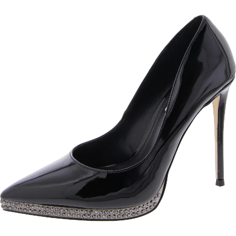 Steve Madden Womens Evari Patent Pointed Toe Pumps