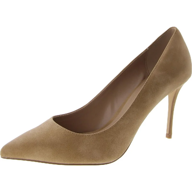 Steve Madden Womens Gracie Faux Leather Pointed Toe Pumps