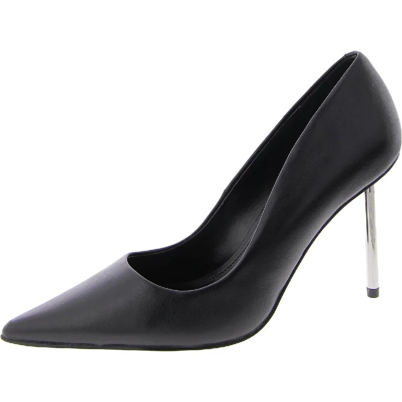 Steve Madden Womens Kristie Leather Pointed Toe Pumps