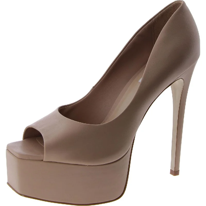 Steve Madden Womens Lust Stiletto Square Open Toe Pumps