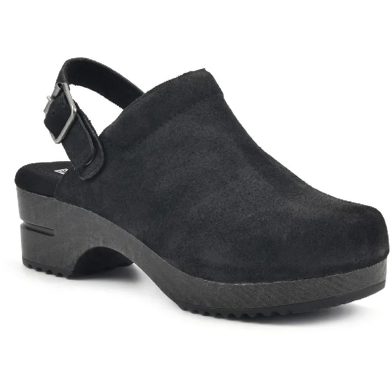 White Mountain Womens Being Suede Slip On Clogs