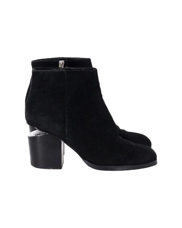 Alexander Wang Gabi Boots in Black Suede