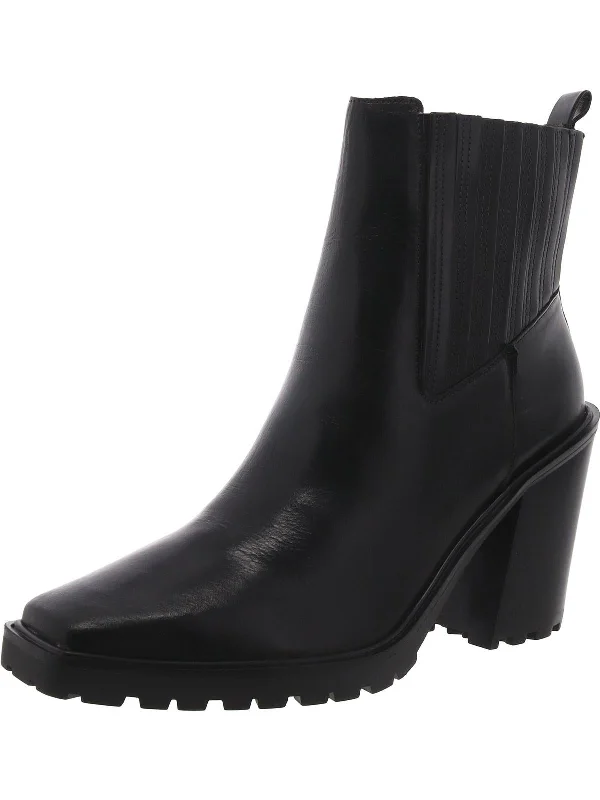 Fashionable Arch Support Shoes Promotion Aresse Womens Lugged Sole Square Toe Booties