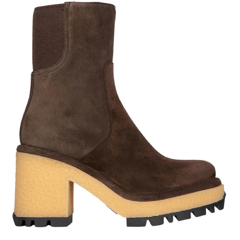 Aspen Wedge Boots In Crosta Pepe