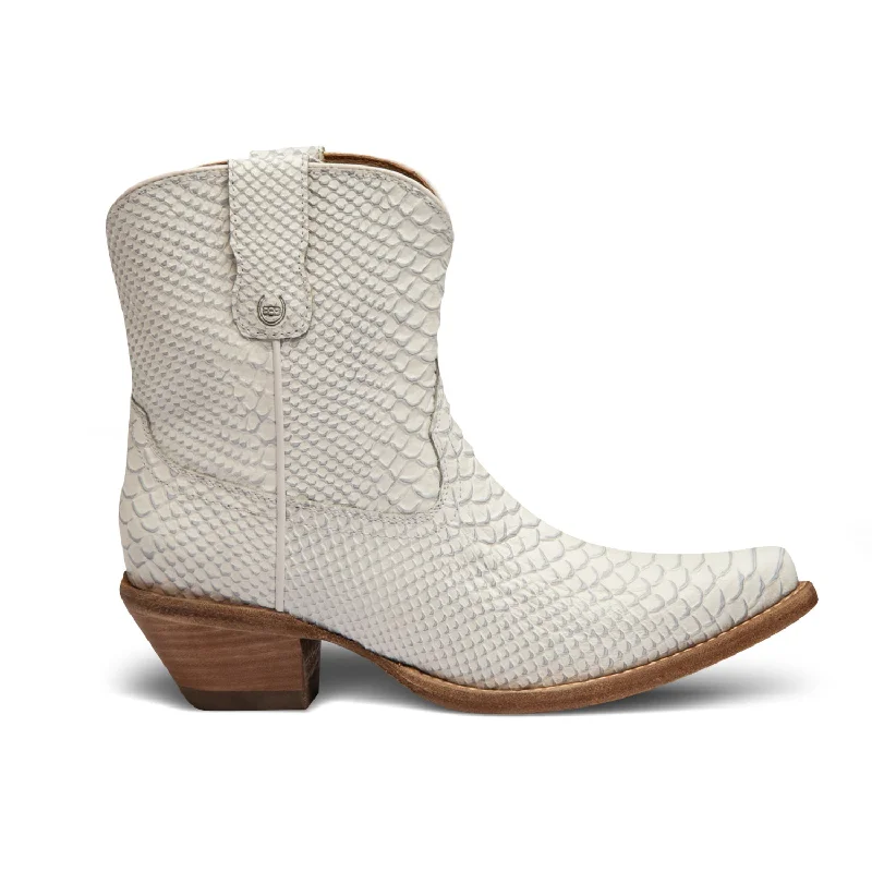 Austin Anaconda Leather Western Booties By Buck & Brana