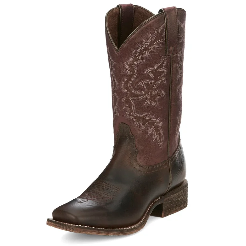 Nocona Women's Burgandy/Brown Boots