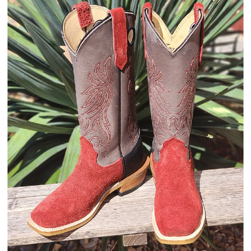 Fenoglio Women's Burgundy Roughout Boots