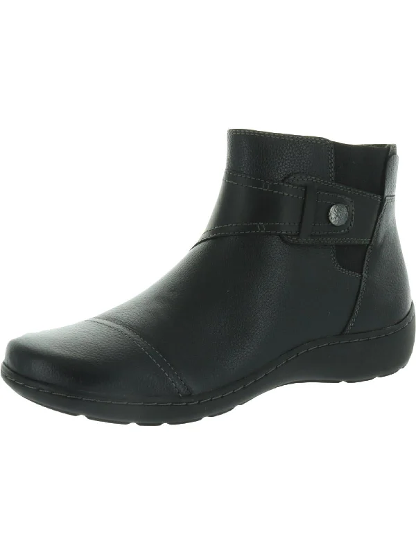 Cora Tropic Womens Pebbled Leather Booties