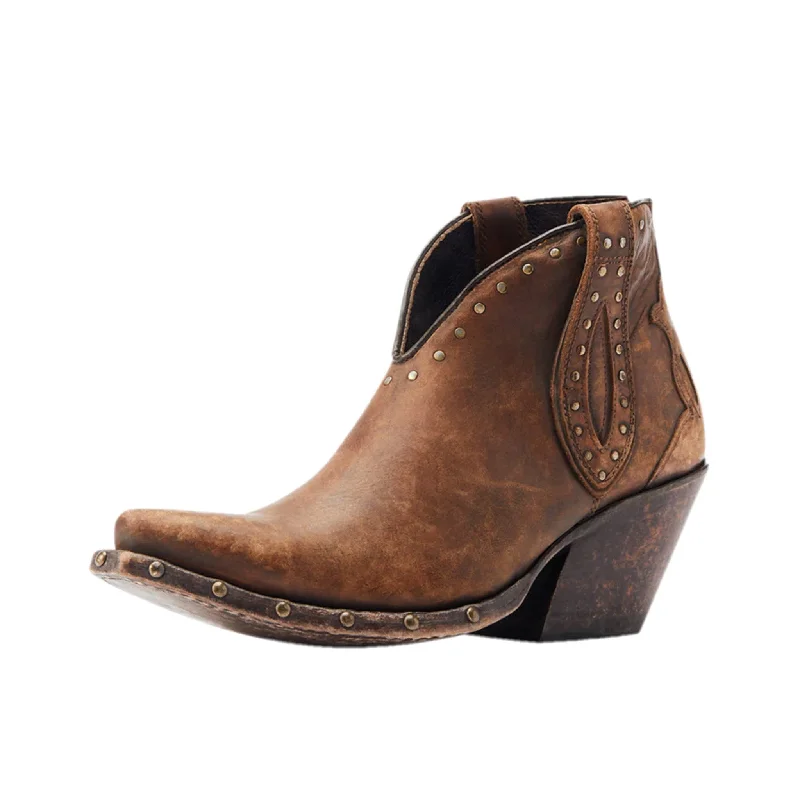 Ariat Women's Distressed Brown Greeley Short Booties