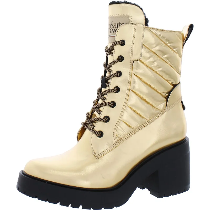 Dizzy 2 Womens Faux Fur Lined Round Toe Combat & Lace-up Boots