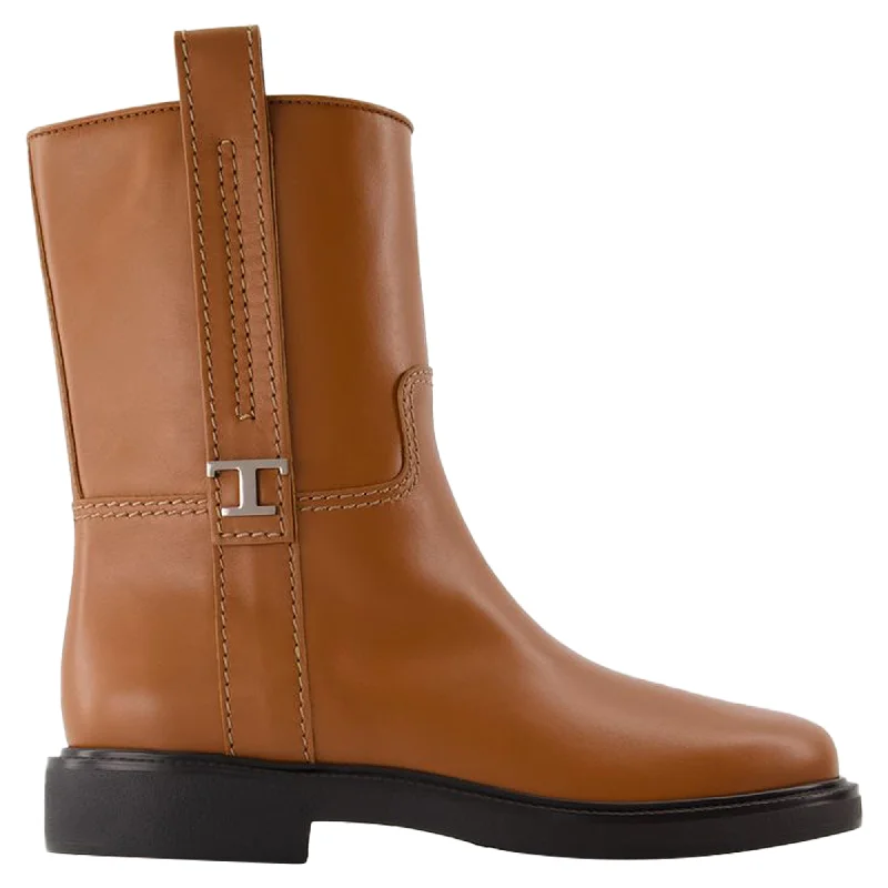 Bold Fashion Footwear Gomma 20l Boots - Tod's - Leather - Brown