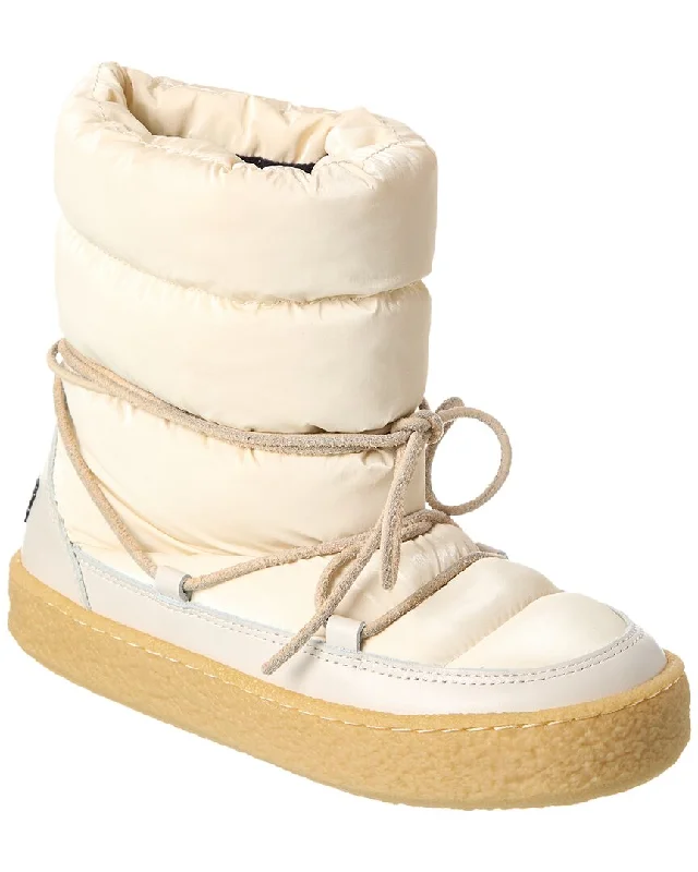 Isabel Marant Zimlee Nylon & Leather Snow Boot