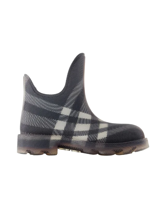 Lf Marsh Low Ankle Boots - Burberry - Rubber - Black