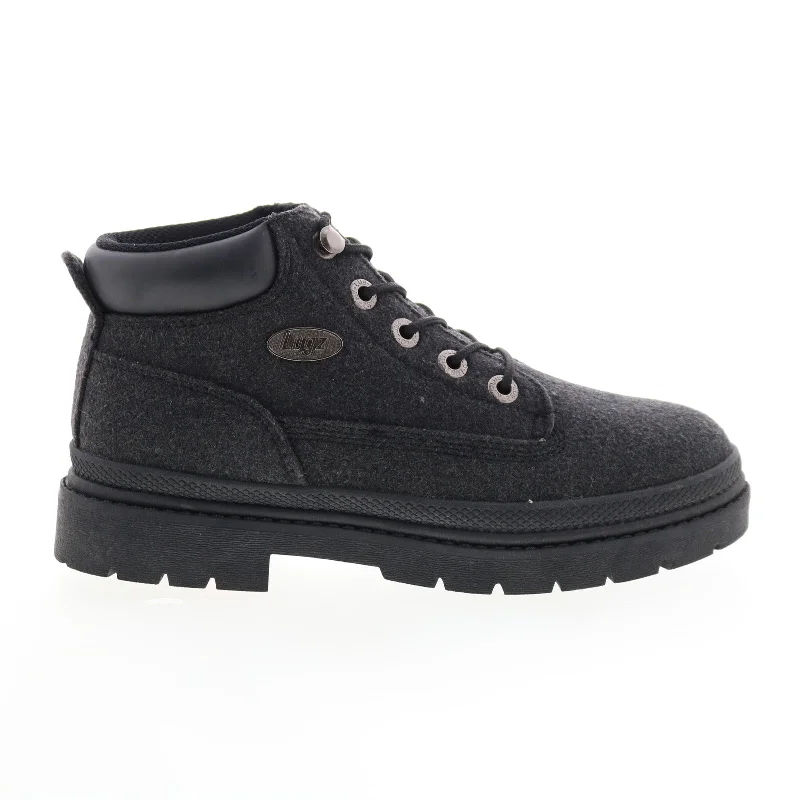 Lugz Drifter Peacoat WDRPT-001 Womens Black Suede Lace Up Chukkas Boots