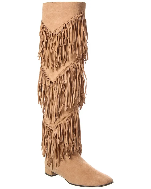 Roger Vivier Suede Over-The-Knee Boot