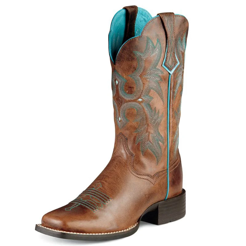 Ariat Women's Sassy Brown Tombstone Square Toe Boots