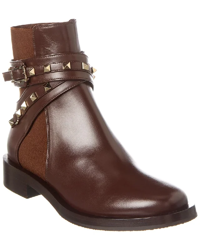 Valentino Rockstud Leather Boot