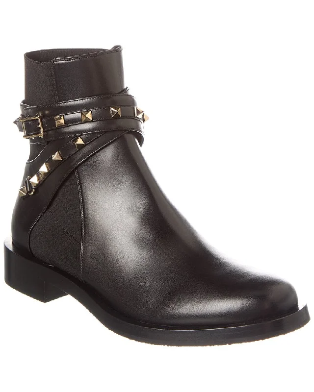 Valentino Rockstud Leather Boot