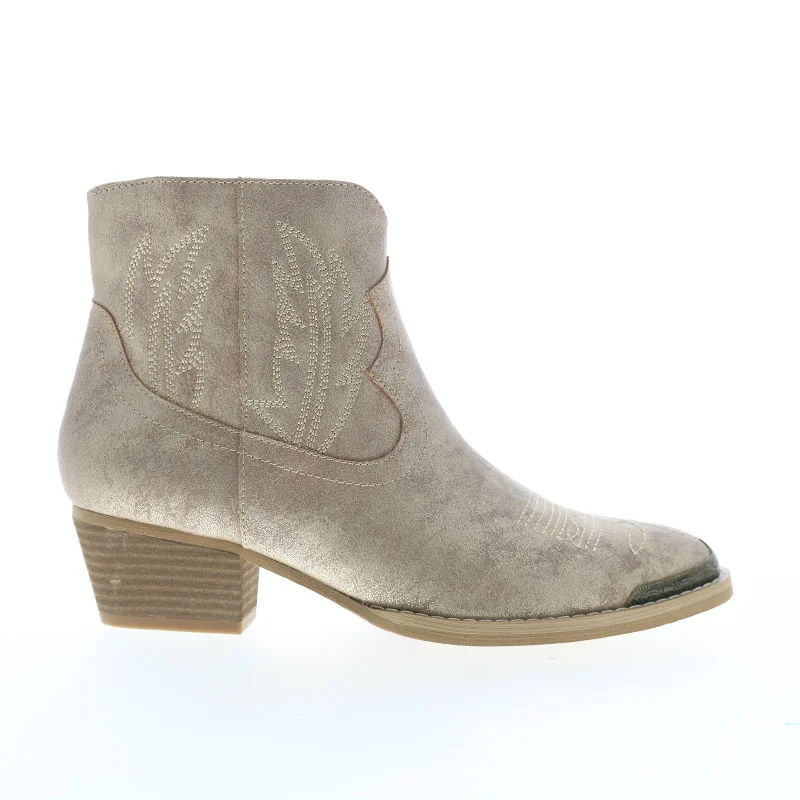 Very Volatile Veruca PVV709 Womens Beige Synthetic Ankle & Booties Boots