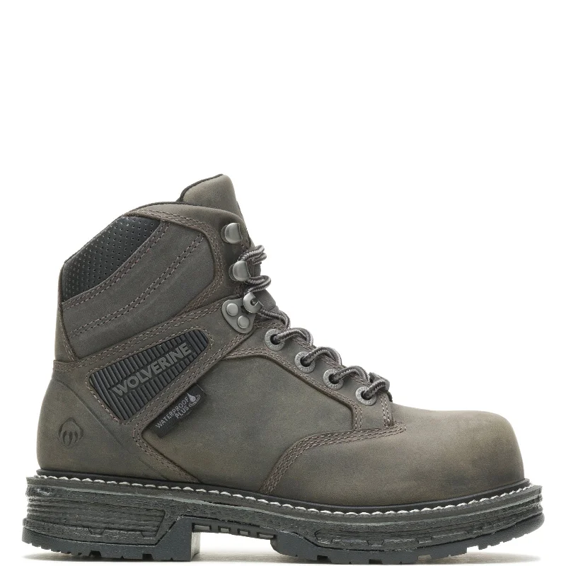 Wolverine Hellcat UltraSpring WP CarbonMax 6" Womens Gray Wide Work Boots