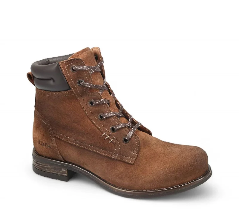 Women’S Cove Zip Up Boots In Brown Suede