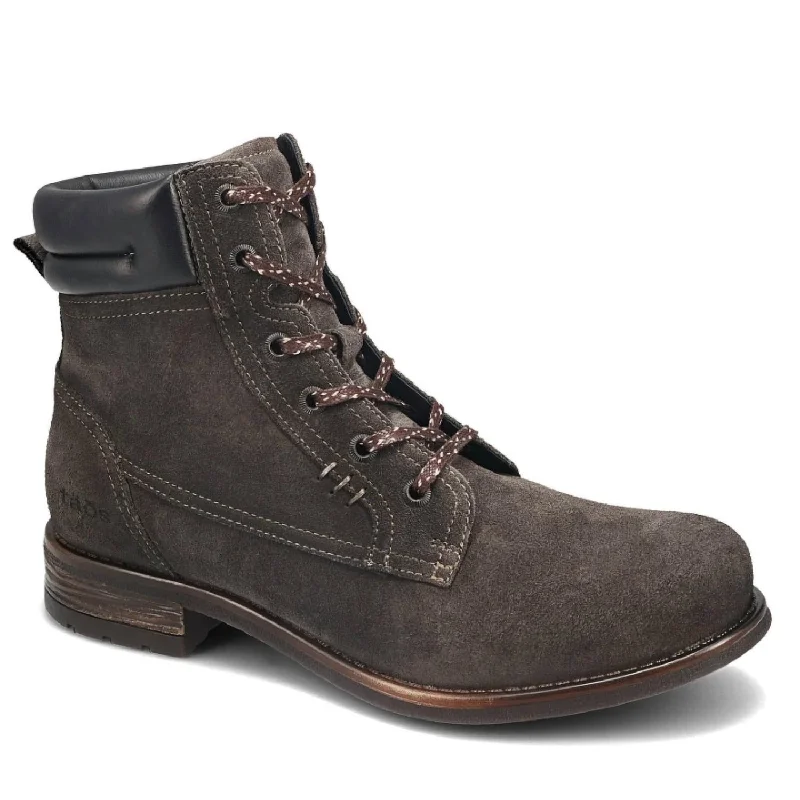 Women’S Cove Zip Up Boots In Charcoal Suede