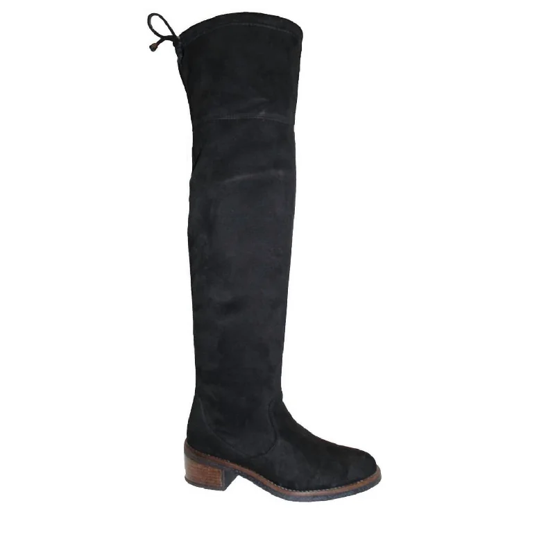 Women's Alessandra Knee High Boot In Black