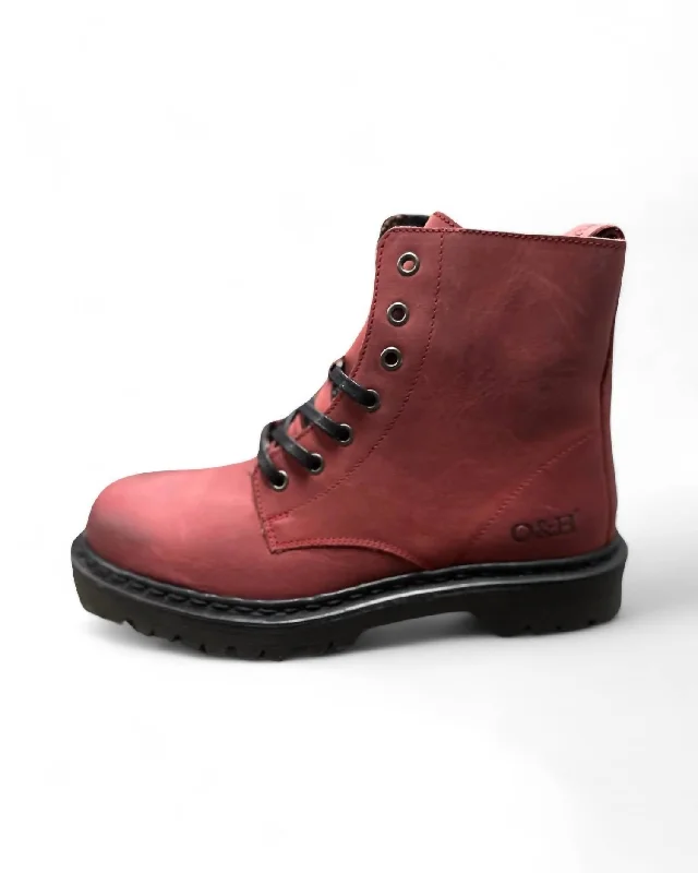 Women's Brixton Boots In Ruby